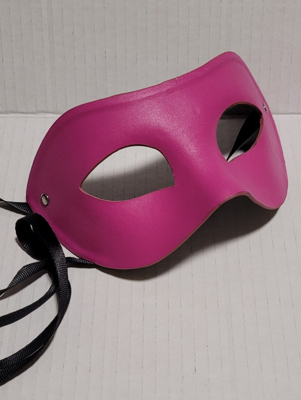 Pink Leather Mask - Picture 2 of 5